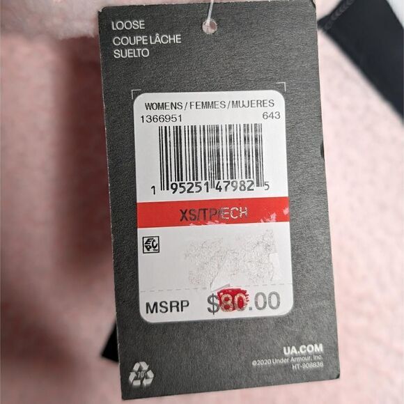 Under Armour Sherpa Mock Neck Fleece Long Sleeve Jacket Light Pink Size XS - Picture 7 of 8